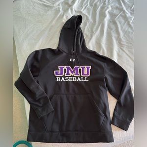 Black Under Armour hoodie - JMU baseball